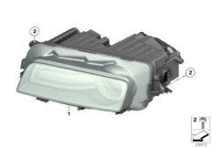 Фара для ROLLS-ROYCE RR4 Ghost EWB N74R (схема запасных частей)