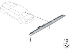Третий фонарь стоп-сигнала для BMW RR4 Ghost N74R (схема запасных частей)