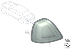 Блок задних фонарей для BMW RR4 Ghost EWB N74R (схема запасных частей)