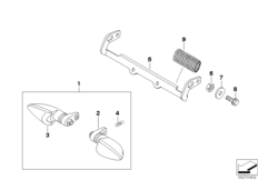Фонари указателей поворота для BMW K16 G 450 X (0145) 0 (схема запасных частей)