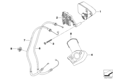Исполн.узел заслонки глушителя для BMW K46 S 1000 RR 12 (0524,0534) 0 (схема запасных частей)