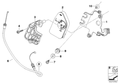 Исполн.узел заслонки интерфер.глушителя для BMW K46 S 1000 RR 12 (0524,0534) 0 (схема запасных частей)