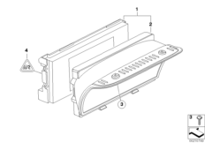 Бортовой монитор для BMW E92N 325xi N52N (схема запасных частей)