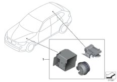 Комплект дооснащ.сист.охран.сигнализации для BMW E84 X1 20d N47N (схема запасных частей)