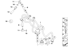 Распределитель топлива/регулят.давления для BMW K25 R 1200 GS 10 (0450,0460) 0 (схема запасных частей)