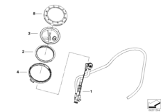 Всасывающий струйный насос с трубопр. для BMW K255 R 1200 GS Adve. 10 (0470,0480) 0 (схема запасных частей)