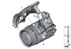 Компрессор кондиционера/дополн.элементы для BMW E89 Z4 35i N54 (схема запасных частей)
