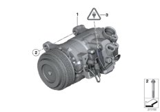 Compressore climatiz. - Ricambi Usati для BMW F25 X3 20dX N47N (схема запасных частей)