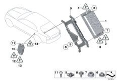 Детали SA 6FL в багажнике для BMW RR4 Ghost N74R (схема запасных частей)