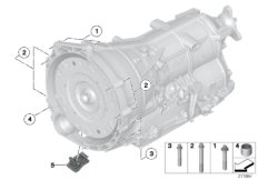 Крепление/дополнит.элементы КПП для BMW F07N 520d N47N (схема запасных частей)
