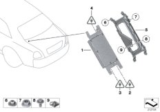 Детали SA 644 в багажнике для ROLLS-ROYCE RR4 Ghost N74R (схема запасных частей)