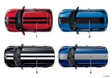 Viper and racing stripes для BMW R57 Cooper N12 (схема запасных частей)