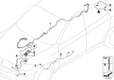 Различные к-ты проводов Hybrid для BMW E72 Hybrid X6 N63 (схема запасных частей)