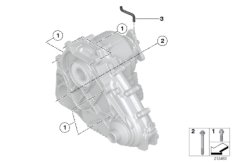 Крепление/ система вентиляции КПП для BMW F15 X5 25dX B47 (схема запасных частей)