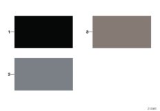 Стр.с образцами, цвета отделки салона для BMW E88 135i N54 (схема запасных частей)