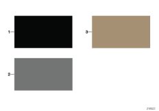 Стр.с образцами, цвета отделки салона для BMW E91 335xi N54 (схема запасных частей)