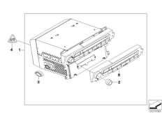 Car Infotainment Computer для BMW E93N 320i N46N (схема запасных частей)