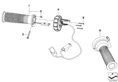 Ручки руля с подогревом/мультиконтроллер для MOTO K26 R 1200 RT 10 (0430,0440) 0 (схема запасных частей)
