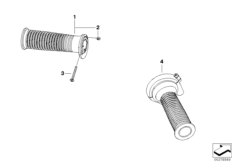 Ручки руля без подогрева для MOTO K26 R 900 RT 10 SF (0330,0340) 0 (схема запасных частей)