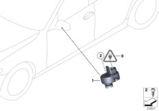 Камера верхнего вида для BMW F02N 730Li N52N (схема запасных частей)