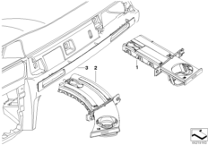 Подстаканник Individual, окрашенный для BMW E90N 316d N47N (схема запасных частей)