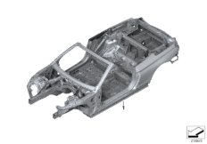 Каркас кузова для BMW F12 650iX 4.0 N63N (схема запасных частей)