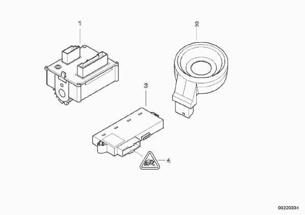 Выкл.зажигания-стартера/кольц.антен/CAS для BMW E60N 530d M57N2 (схема запчастей)