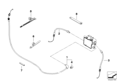 Тросовые приводы для MOTO K26 R 900 RT 05 SF (0367,0387) 0 (схема запасных частей)