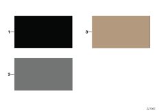 Стр.с образцами, цвета отделки салона для BMW E83 X3 3.0i M54 (схема запасных частей)