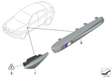 Дополнительный указатель поворота для BMW E71 X6 30dX M57N2 (схема запасных частей)