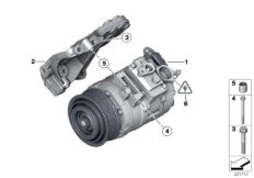 RP компрессор кондиционера для BMW F26 X4 35iX N55 (схема запасных частей)