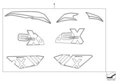 Рисунки для BMW K16 G 450 X (0145) 0 (схема запасных частей)