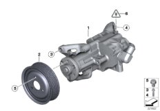 Насос гидроусилителя рулевого управления для BMW E70N X5 35iX N55 (схема запасных частей)