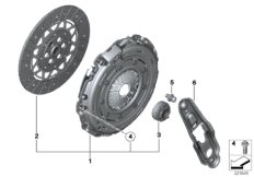 Нажимной диск/ведомый диск сцепления для BMW R55 Coop.S JCW N14 (схема запасных частей)