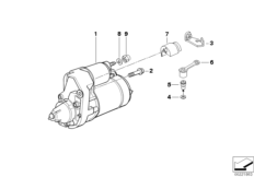 Стартер для BMW R22 R 850 RT 02 (0417) 0 (схема запасных частей)
