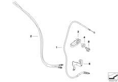 Тросовые приводы для MOTO K16 G 450 X (0145) 0 (схема запасных частей)