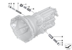 GS6-53BZ/DZ Внутр.элементы механизма ПП для BMW F11 530d N57N (схема запасных частей)