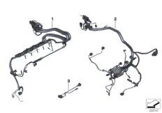 жгут проводов двигателя для BMW E71 X6 35iX N54 (схема запасных частей)