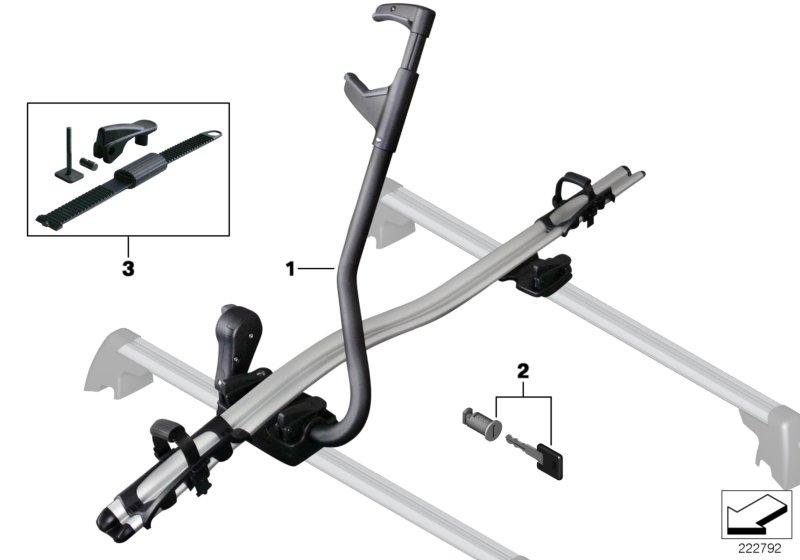 Системы верхн.багажника/ транспортировки для BMW E52 Z8 S62 (схема запчастей)