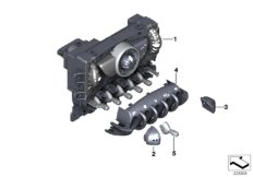 Панель управления отопителя для BMW R55N One D N47N (схема запасных частей)