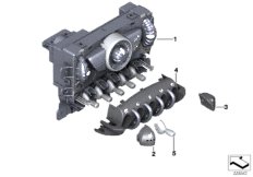 Панель управления кондиционера для BMW R55N Coop.S JCW N14 (схема запасных частей)