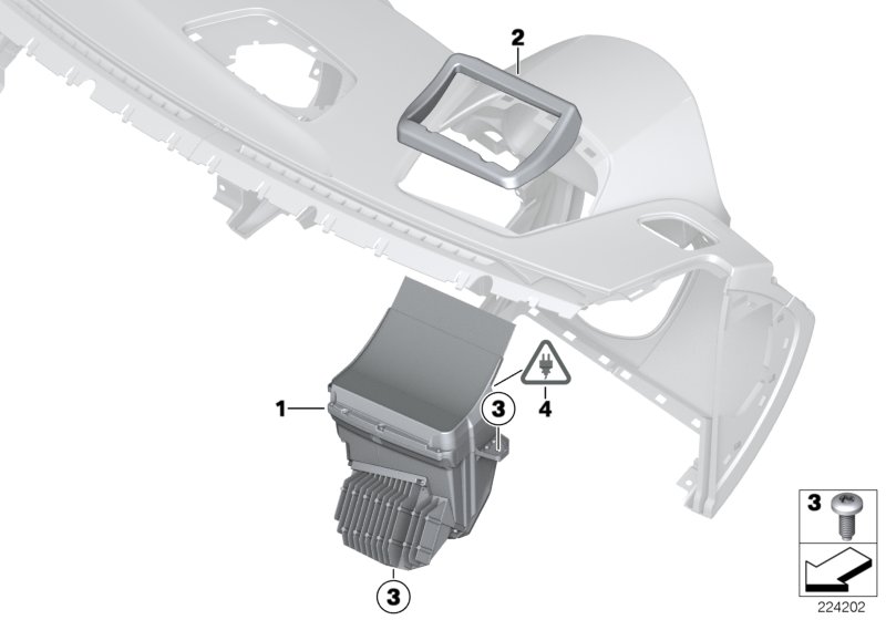 Дисплей на лобовом стекле для BMW F15 X5 30dX N57N (схема запчастей)