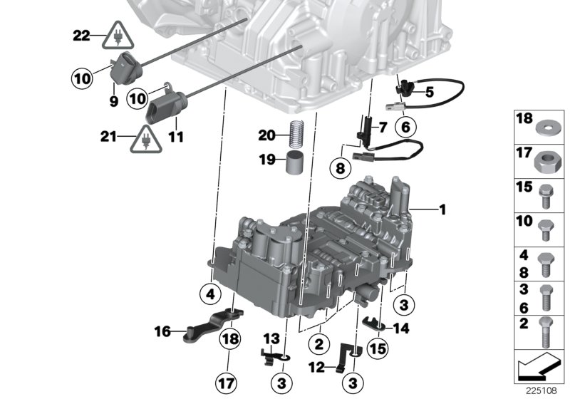 GA6F21WA - блок управления и доп.эл-ты для BMW R61 JCW ALL4 N18 (схема запчастей)