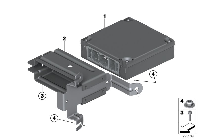 Электронная система управления КПП для MINI R60 One N16 (схема запчастей)