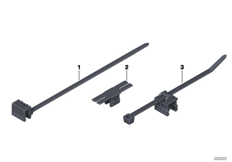Элементы крепления жгута проводов для MINI R58 Cooper S N18 (схема запчастей)