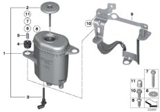 Масляный резервуар/детали для BMW F13N 640iX N55 (схема запасных частей)