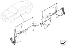 Жгуты проводов двери для BMW RR5 Wraith N74R (схема запасных частей)