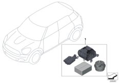 Комплект дооснащ.сист.охран.сигнализации для MINI R60 Cooper S N18 (схема запасных частей)