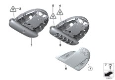 Выключатель панели управления в крыше для MINI R60 Cooper ALL4 N18 (схема запасных частей)