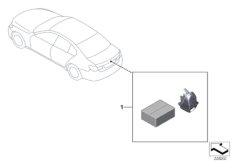 Дооснащение видеокамерой заднего вида для BMW F11 520i N20 (схема запасных частей)